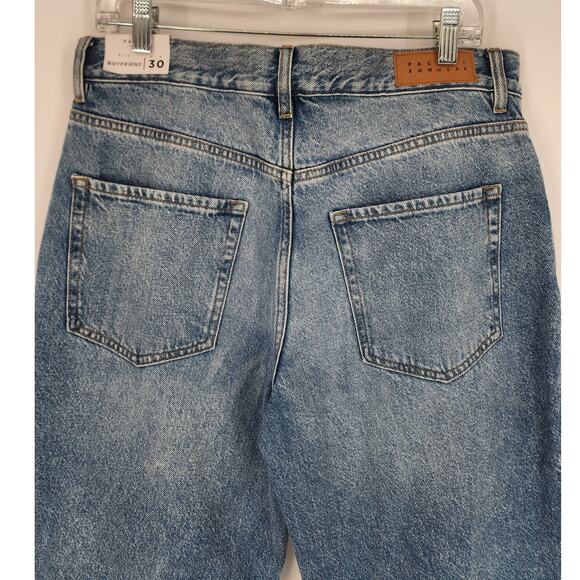 PacSun Boyfriend Distressed High-Rise Jeans Light Wash Women’s Size 30 NWT - Picture 5 of 12